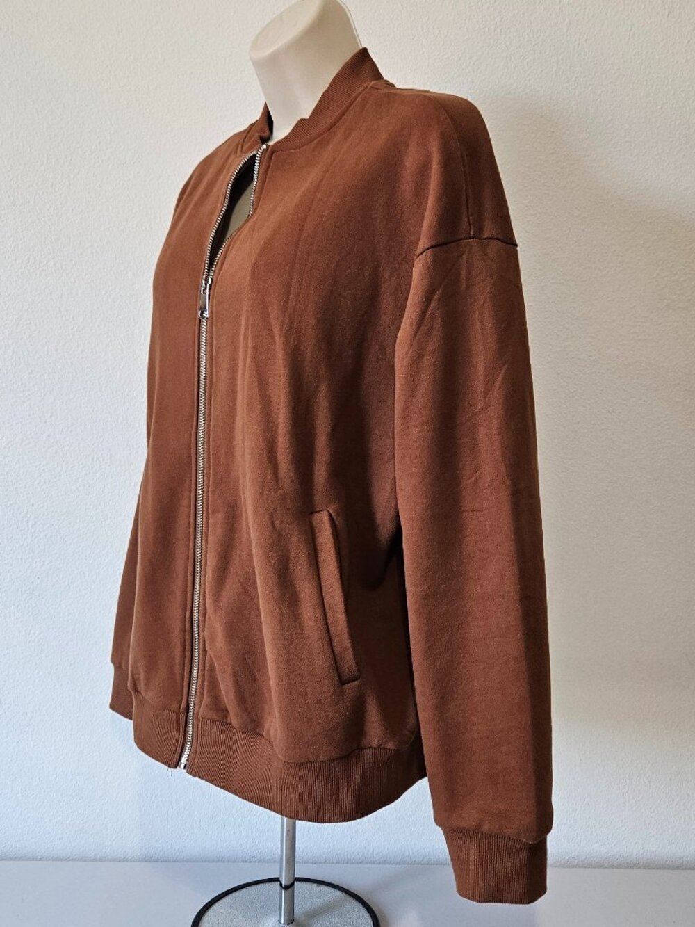 GeGekoko Drop Shoulder Oversized Full Zip Jacket - Picture 5 of 11